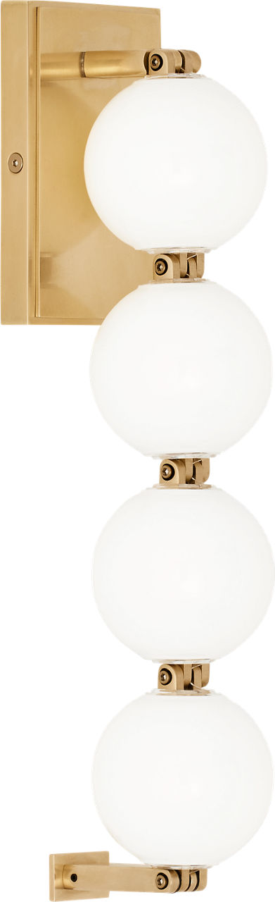 Perle 15 Sconce Natural Brass 3000K 90 CRI