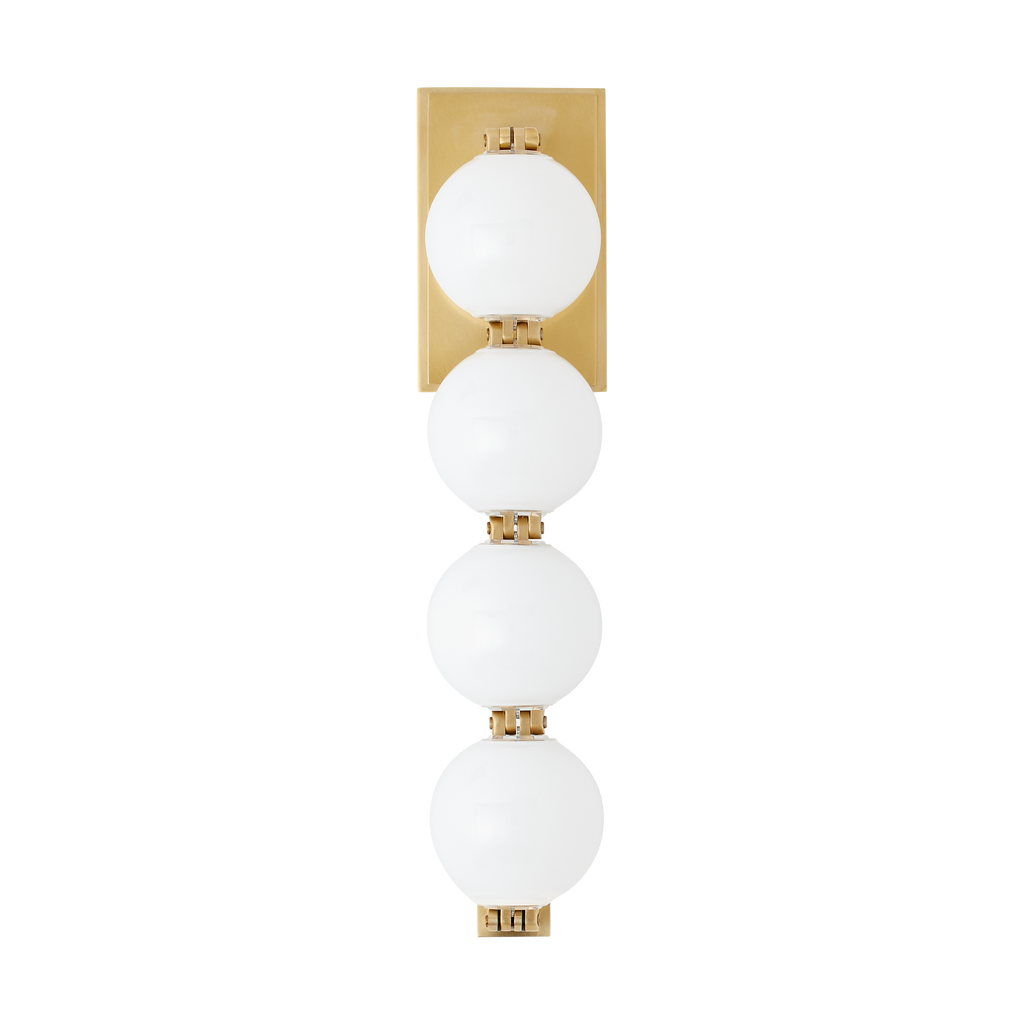Perle 15 Sconce Natural Brass 2700K 90 CRI