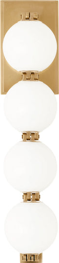 Perle 15 Sconce Natural Brass 2700K 90 CRI