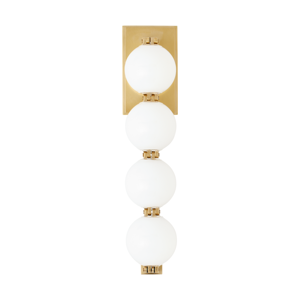 Perle 15 Sconce Natural Brass 2700K 90 CRI