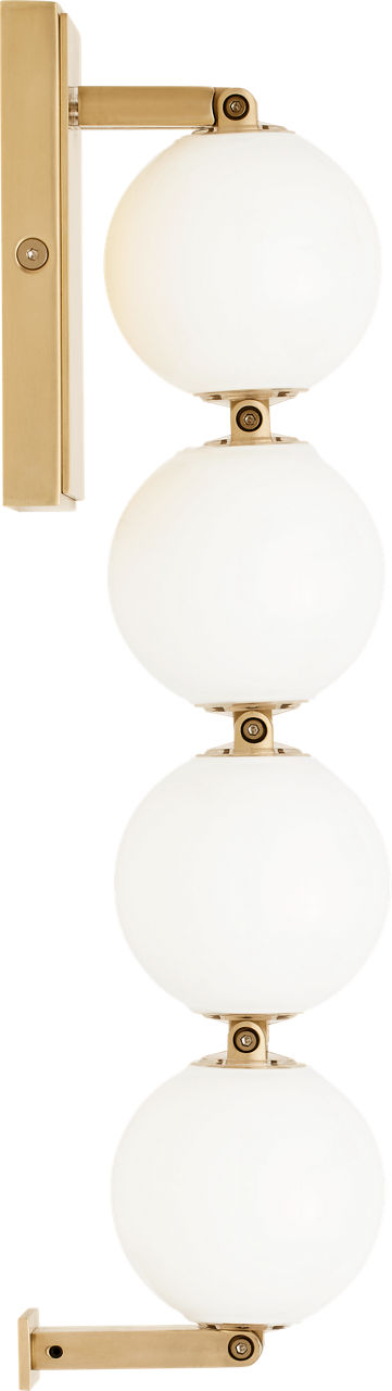 Perle 15 Sconce Natural Brass 2700K 90 CRI