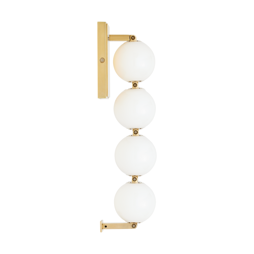Perle 15 Sconce Natural Brass 2700K 90 CRI