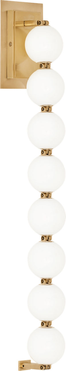 Perle 28 Sconce Natural Brass 2700K 90 CRI