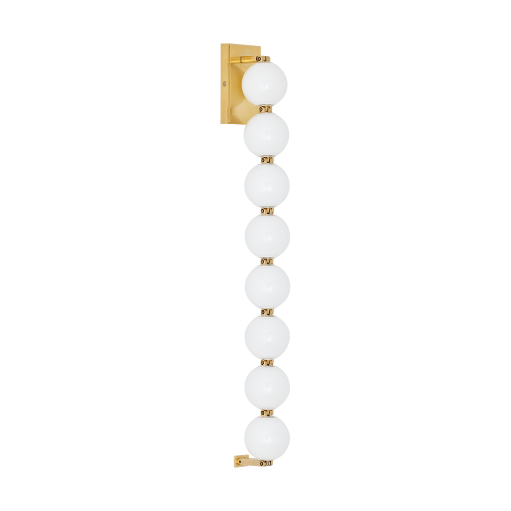 Perle 28 Sconce Natural Brass 2700K 90 CRI