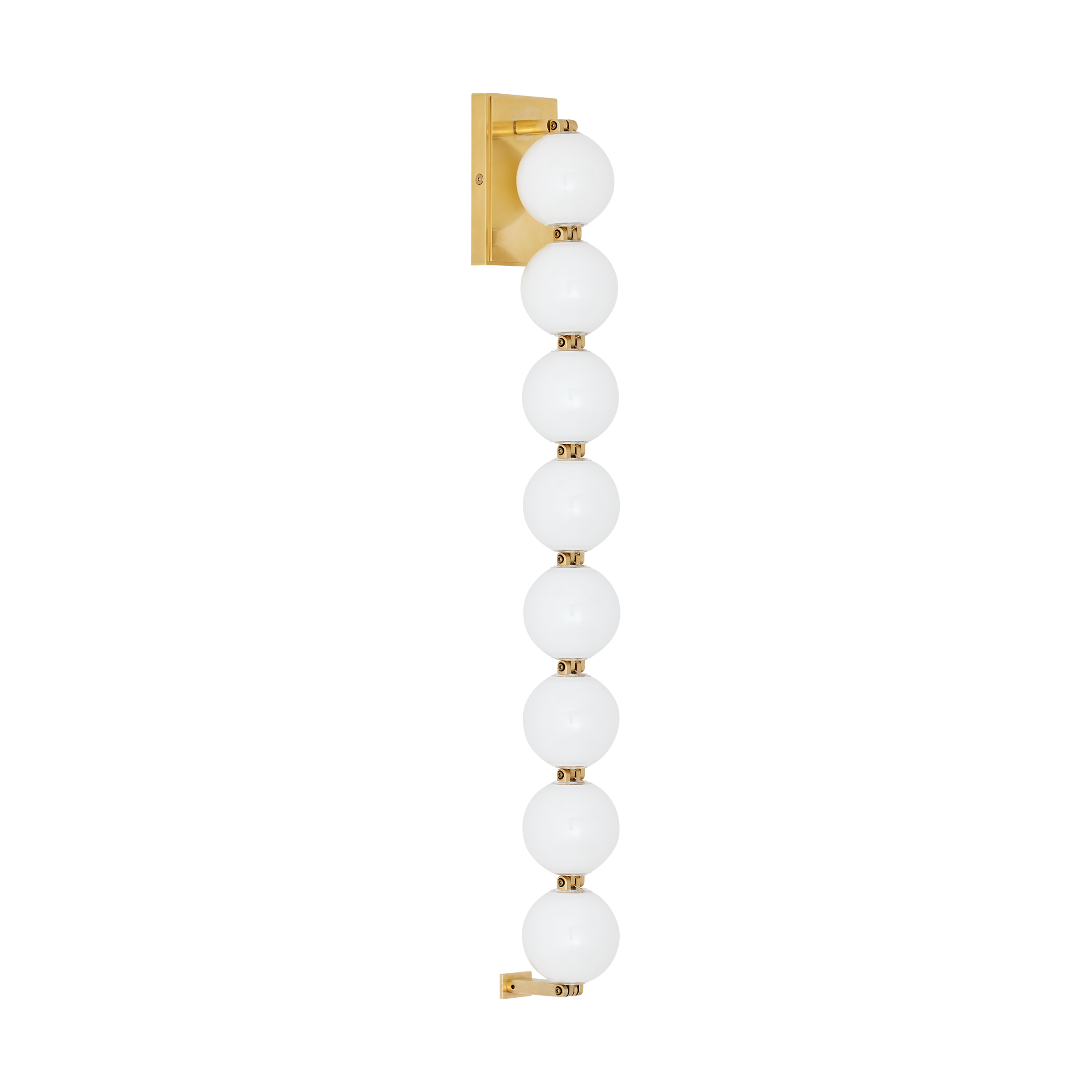 Perle 28 Sconce Natural Brass 2700K 90 CRI