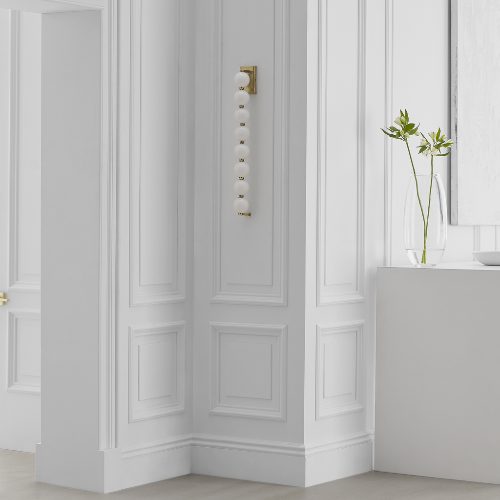 Perle 28 Sconce Natural Brass 2700K 90 CRI
