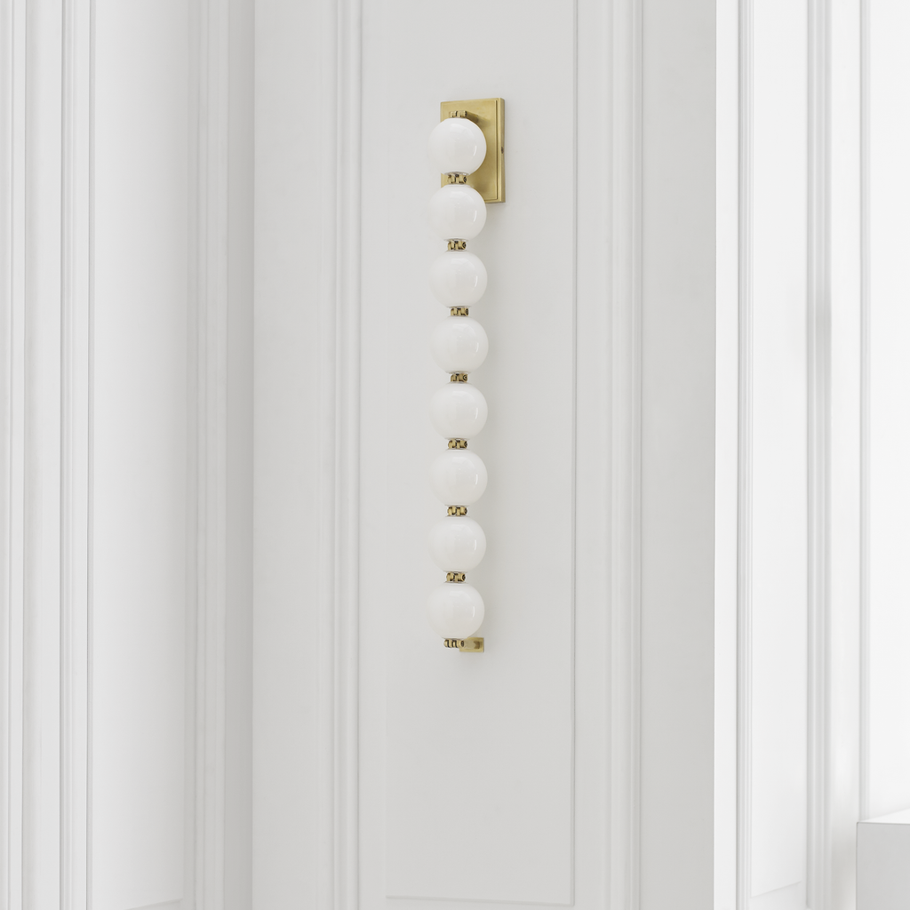 Perle 28 Sconce Natural Brass 2700K 90 CRI