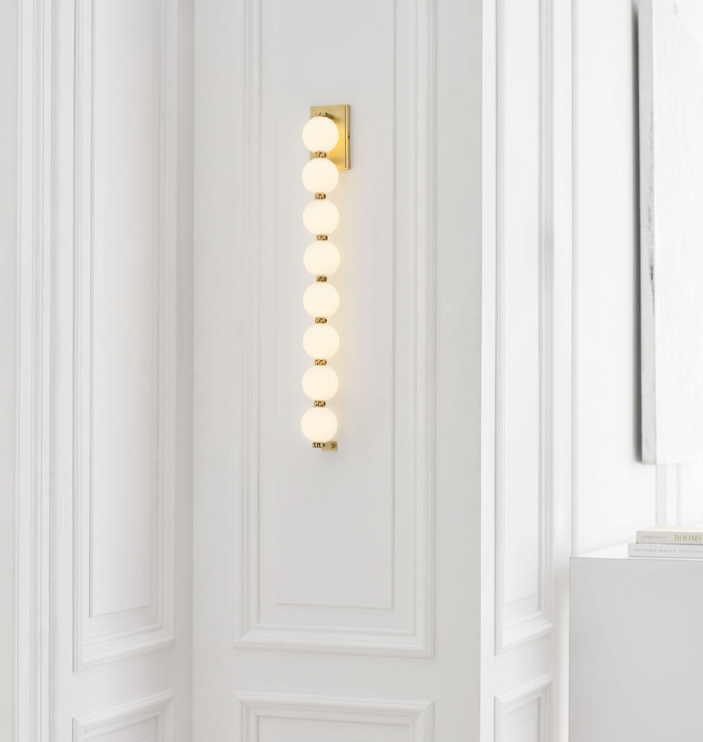 Perle 28 Sconce Natural Brass 2700K 90 CRI