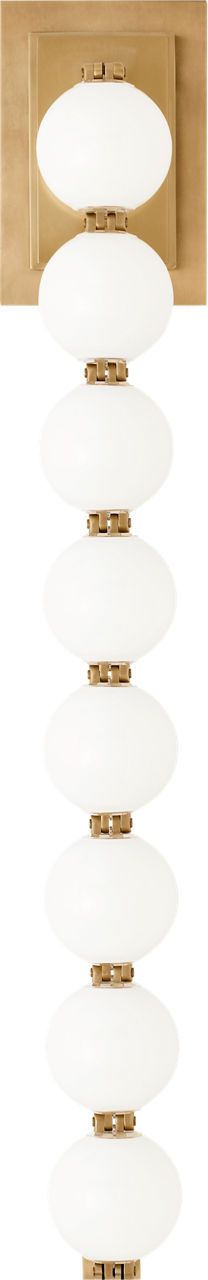 Perle 28 Sconce Natural Brass 2700K 90 CRI