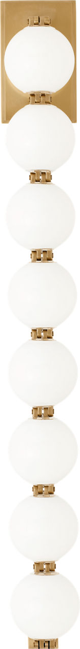 Perle 28 Sconce Natural Brass 2700K 90 CRI