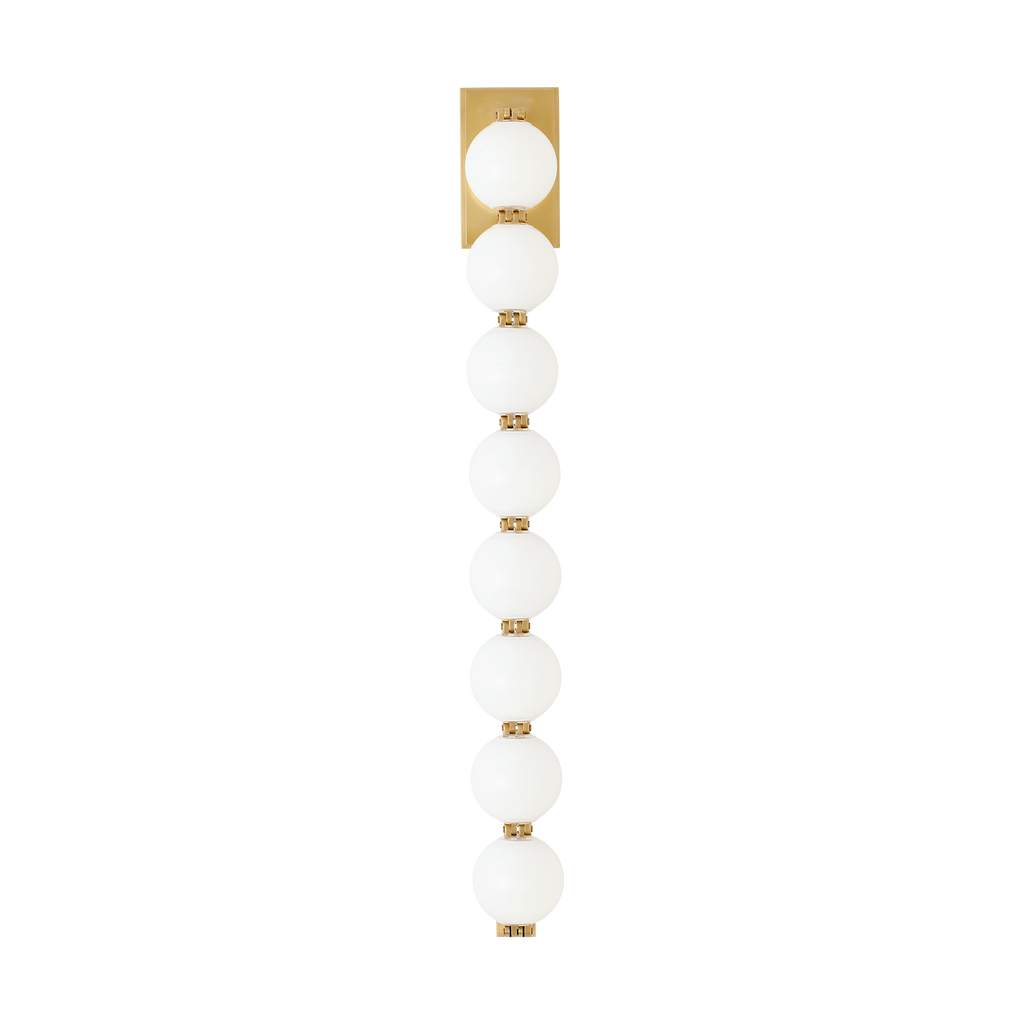 Perle 28 Sconce Natural Brass 2700K 90 CRI
