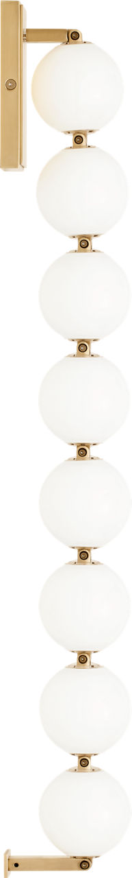 Perle 28 Sconce Natural Brass 2700K 90 CRI