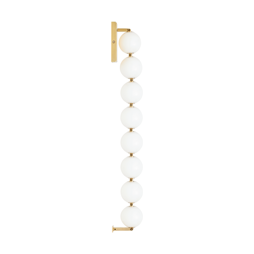 Perle 28 Sconce Natural Brass 2700K 90 CRI
