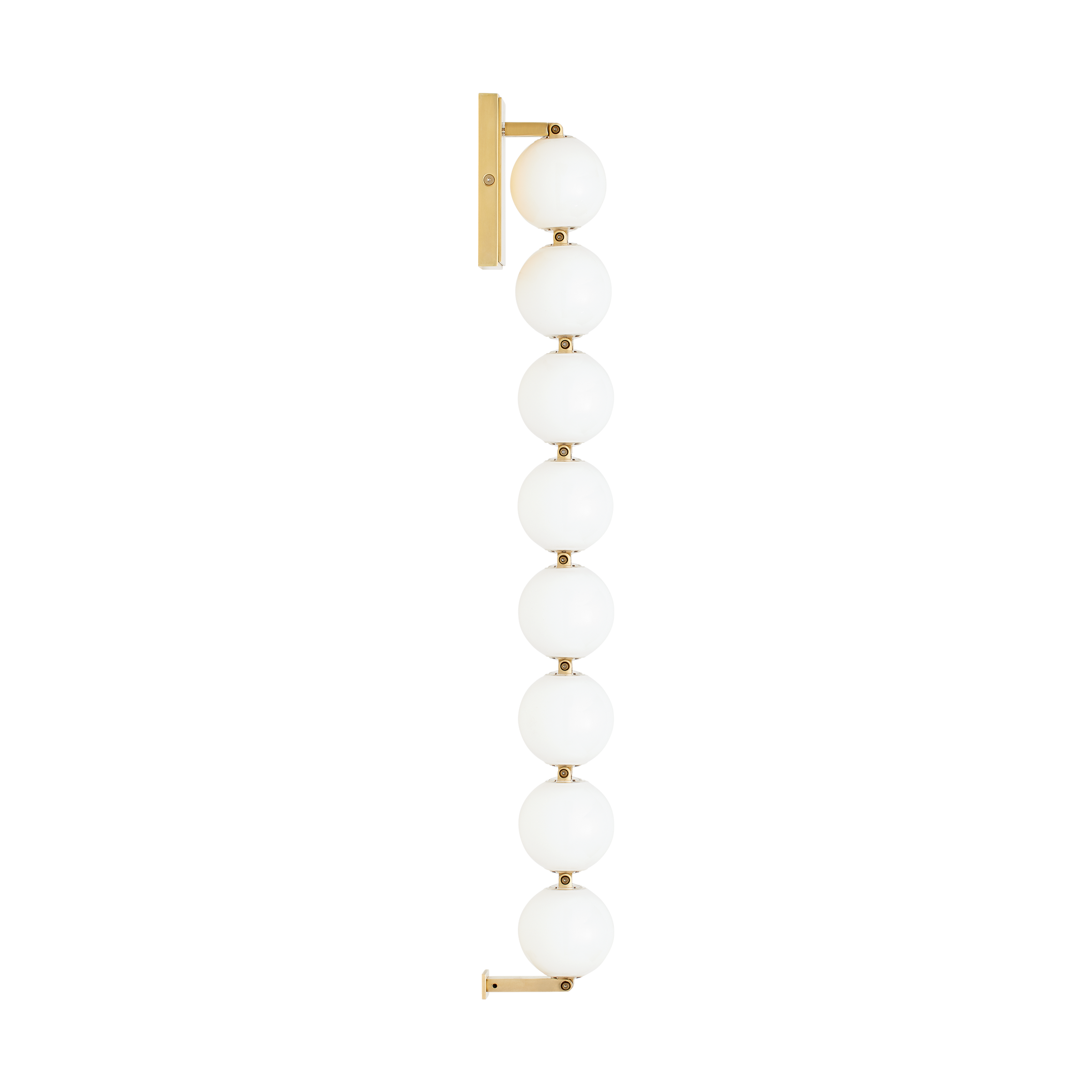 Perle 28 Sconce Natural Brass 2700K 90 CRI