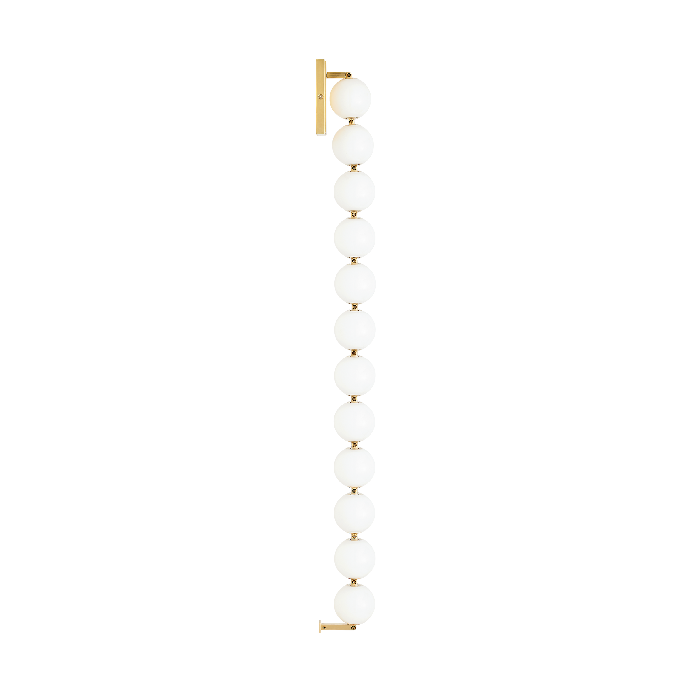 Perle 40 Sconce Natural Brass 2700K 90 CRI