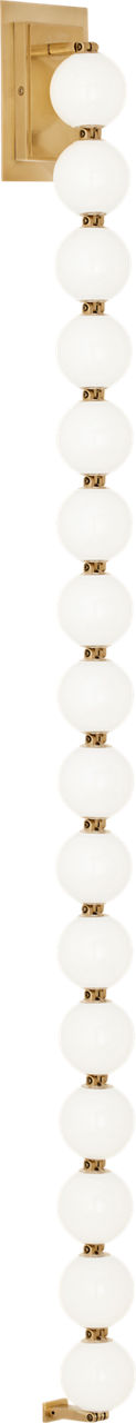 Perle 53 Sconce Natural Brass 2700K 90 CRI