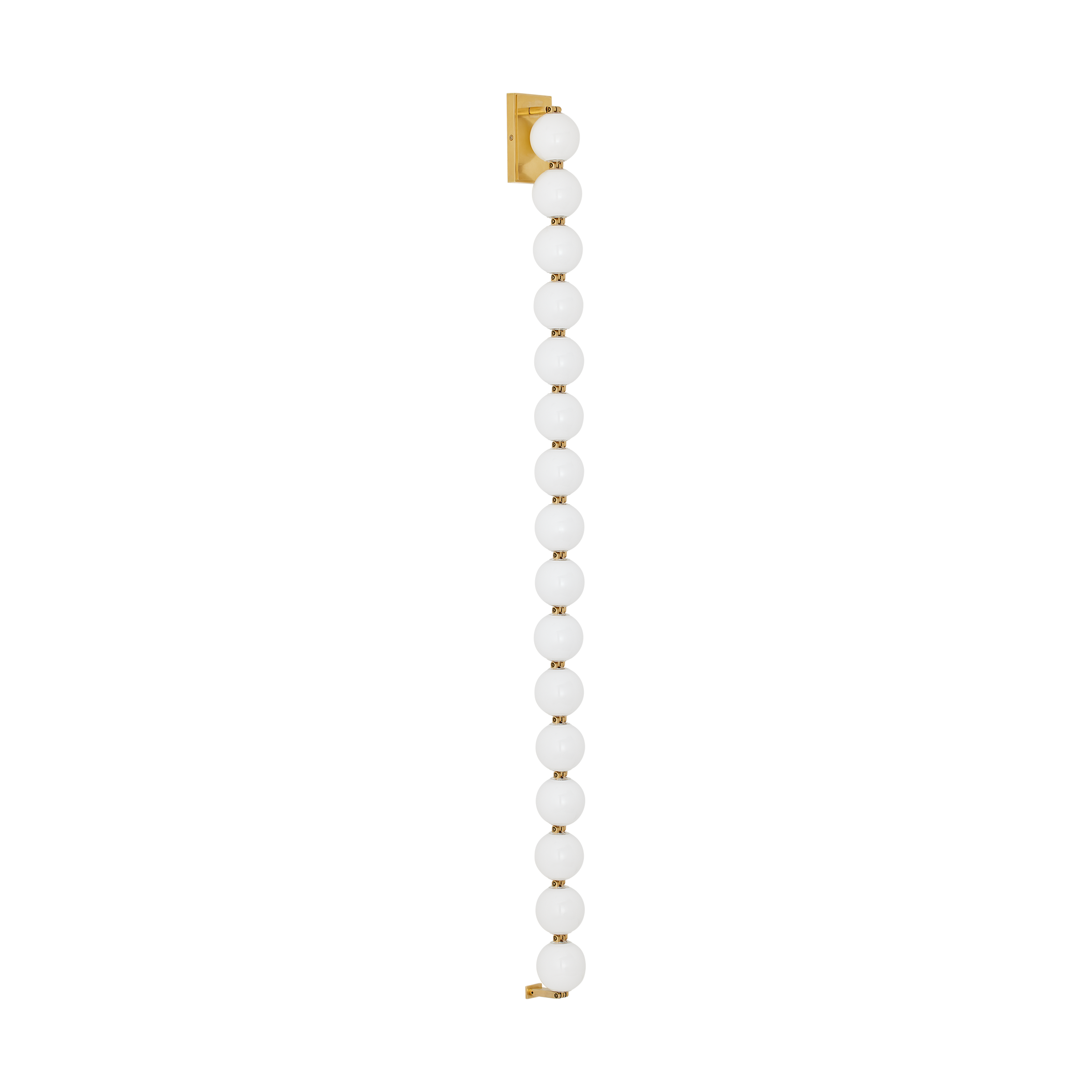 Perle 53 Sconce Natural Brass 2700K 90 CRI