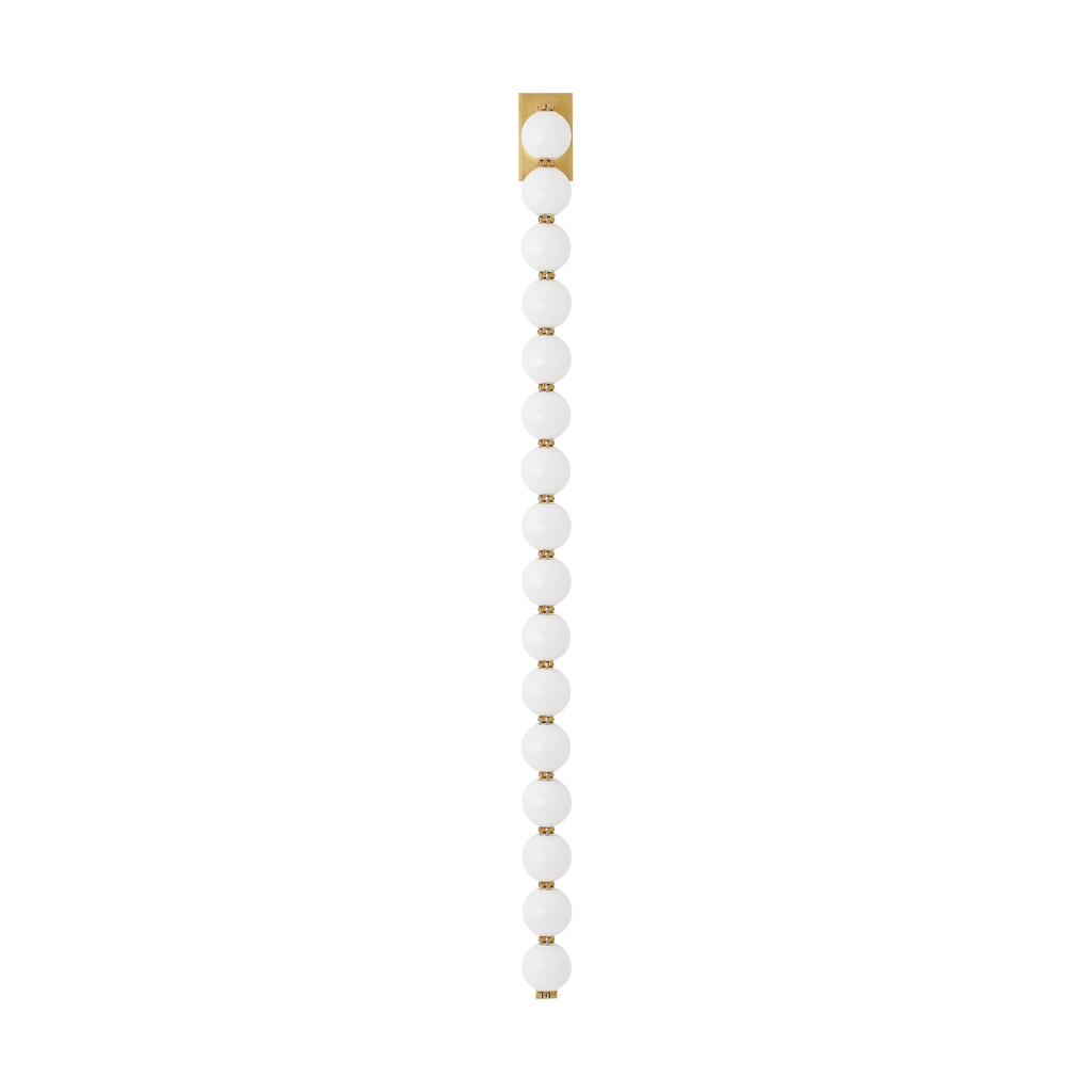 Perle 53 Sconce Natural Brass 2700K 90 CRI