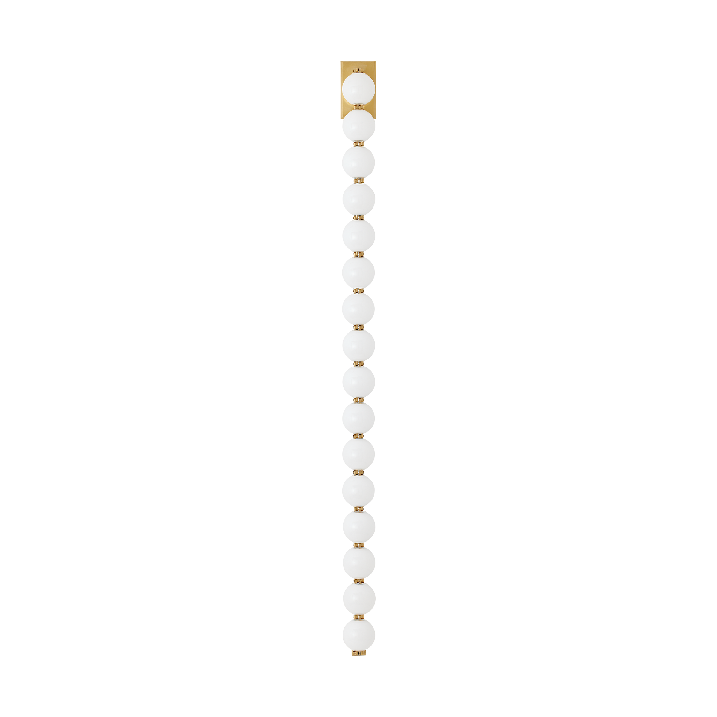 Perle 53 Sconce Natural Brass 2700K 90 CRI