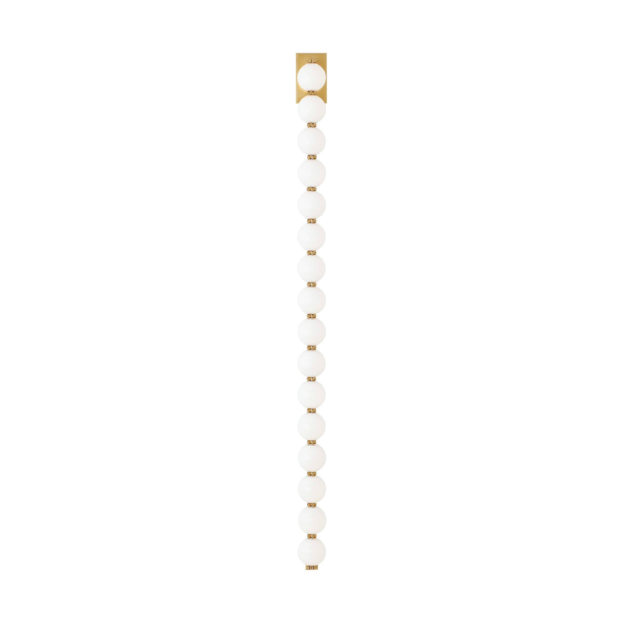 Perle 53 Sconce Natural Brass 2700K 90 CRI