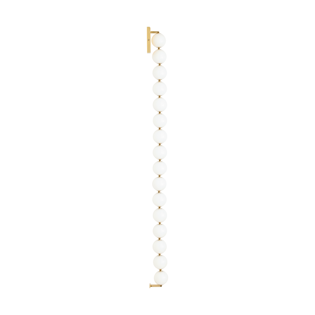 Perle 53 Sconce Natural Brass 2700K 90 CRI