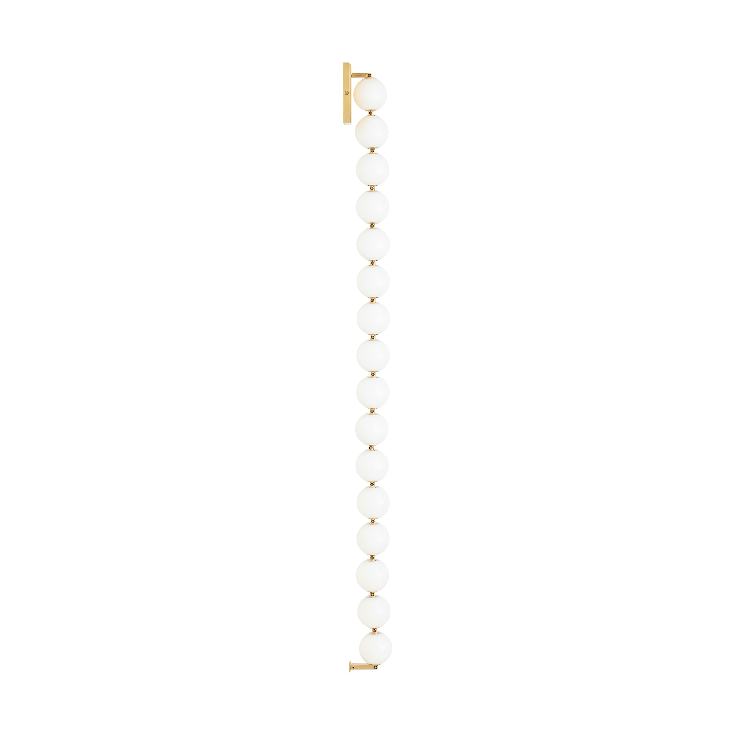 Perle 53 Sconce Natural Brass 2700K 90 CRI