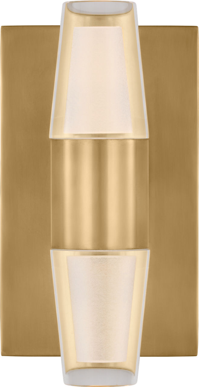 Lassell Single Short Sconce | Natural Brass 2700K 120V
