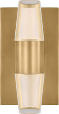 Lassell Single Short Sconce | Natural Brass 2700K 277V