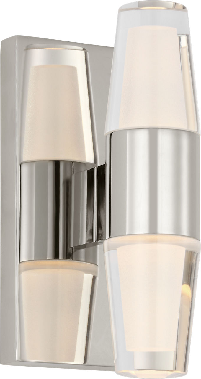 Lassell Single Short Sconce | Polished Nickel 2700K 277V
