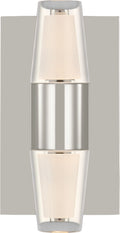 Lassell Single Short Sconce | Polished Nickel 2700K 120V