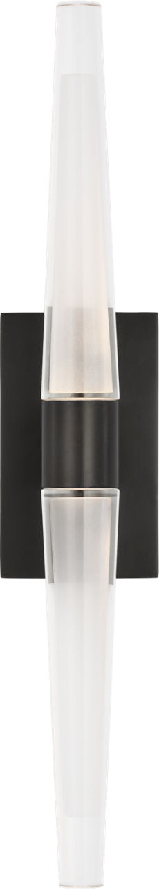 Lassell Single Tall Sconce | Dark Bronze 2700K 120V