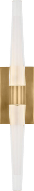 Lassell Single Tall Sconce | Natural Brass 2700K 277V