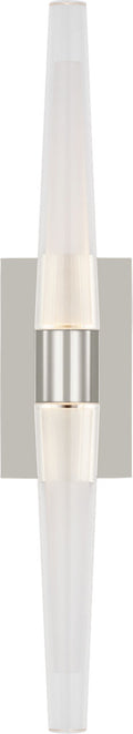 Lassell Single Tall Sconce | Polished Nickel 2700K 120V