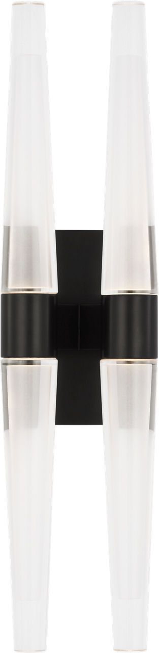 Lassell Double Tall Sconce | Dark Bronze 2700K 120V