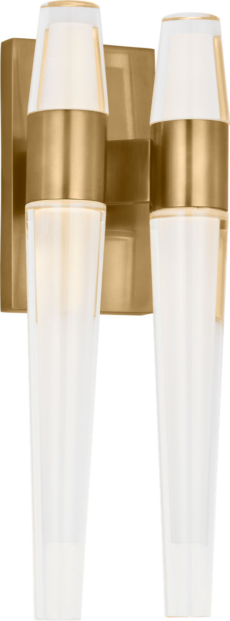 Lassell Double Sconce | Natural Brass 2700K 120V