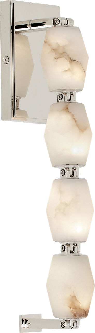 Collier Alabaster 15 Sconce | Polished Nickel 2700K