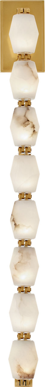 Collier Alabaster 28 Sconce | Hand-Rubbed Antique Brass 2700K