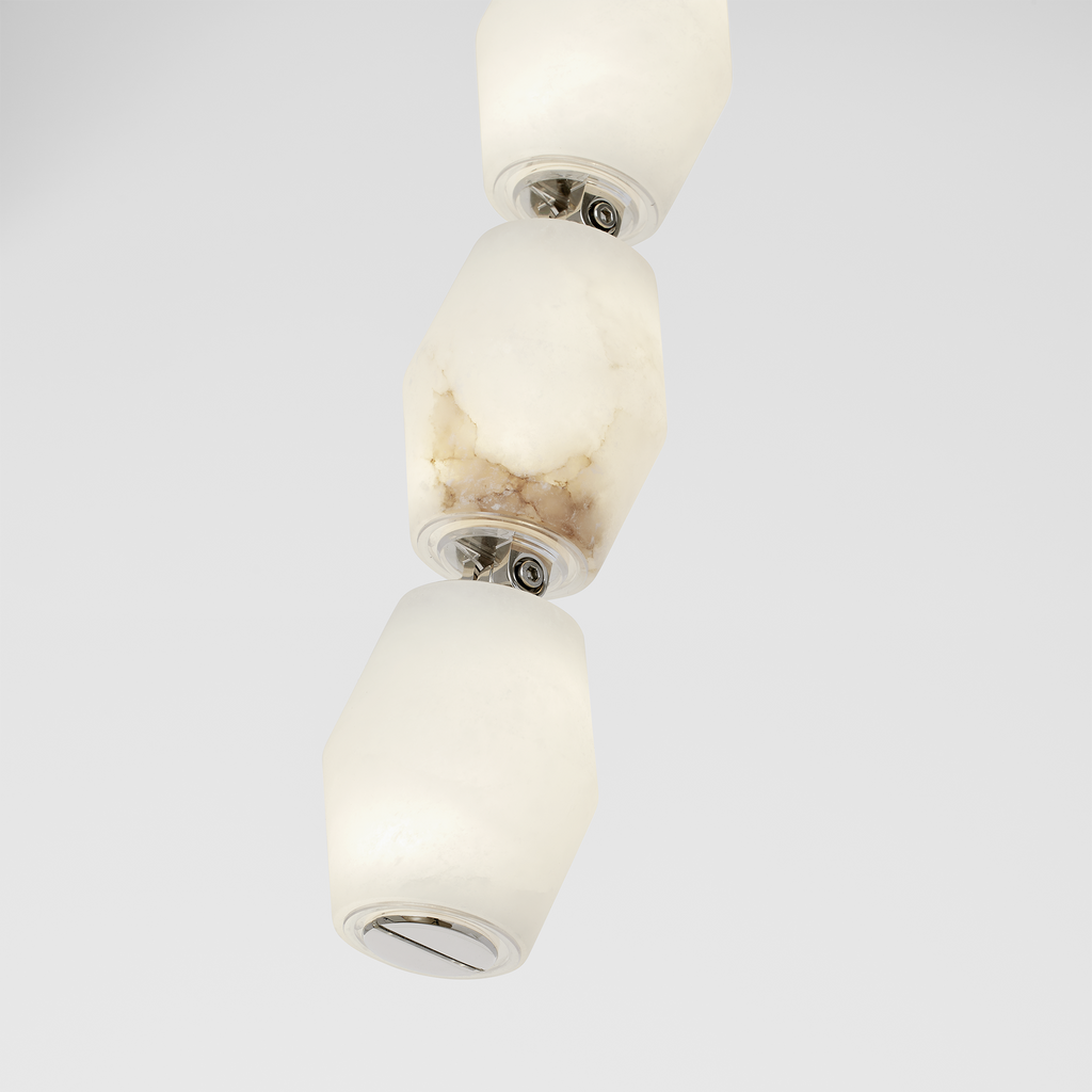 Collier Alabaster 28 Sconce | Polished Nickel 2700K