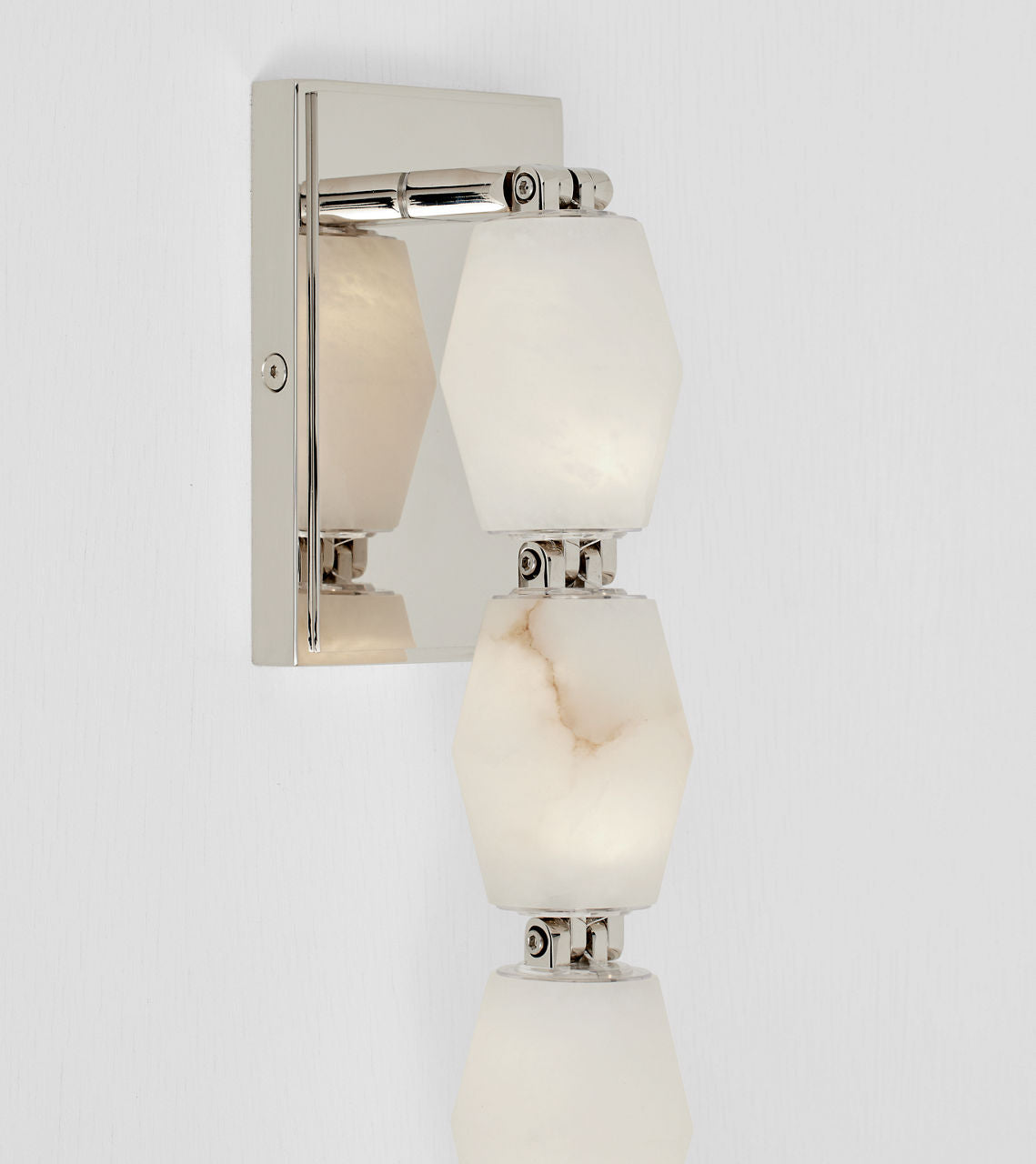 Collier Alabaster 28 Sconce | Polished Nickel 2700K