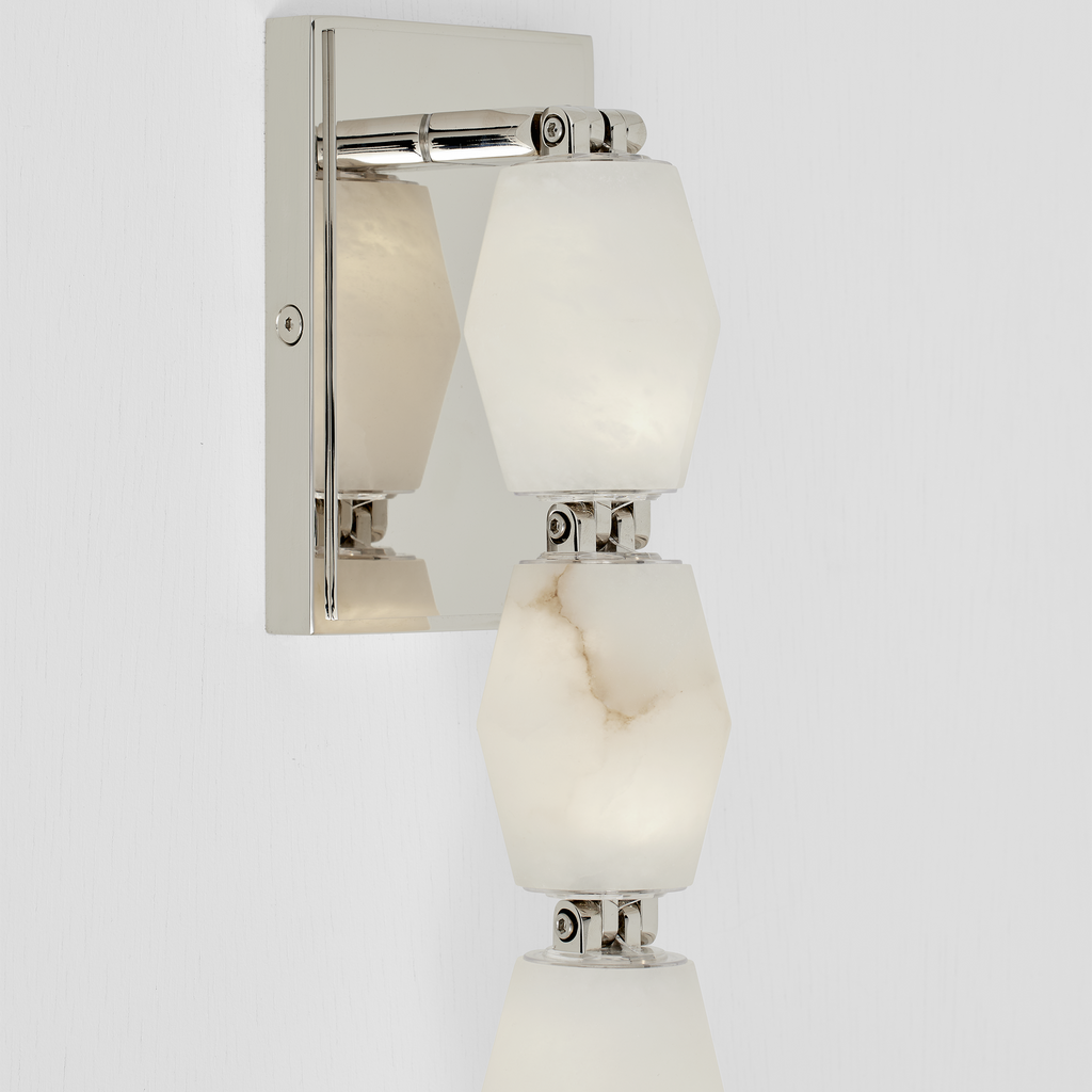 Collier Alabaster 28 Sconce | Polished Nickel 2700K