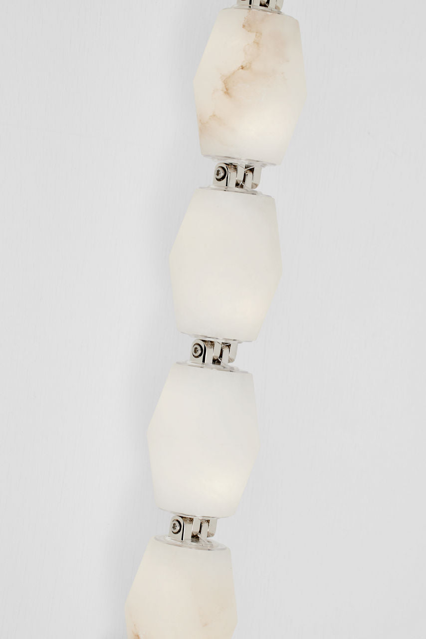 Collier Alabaster 28 Sconce | Polished Nickel 2700K