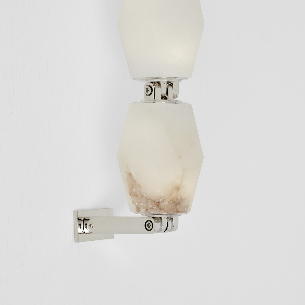 Collier Alabaster 28 Sconce | Polished Nickel 2700K