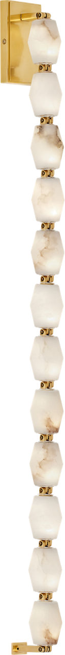 Collier Alabaster 40 Sconce | Hand-Rubbed Antique Brass 2700K