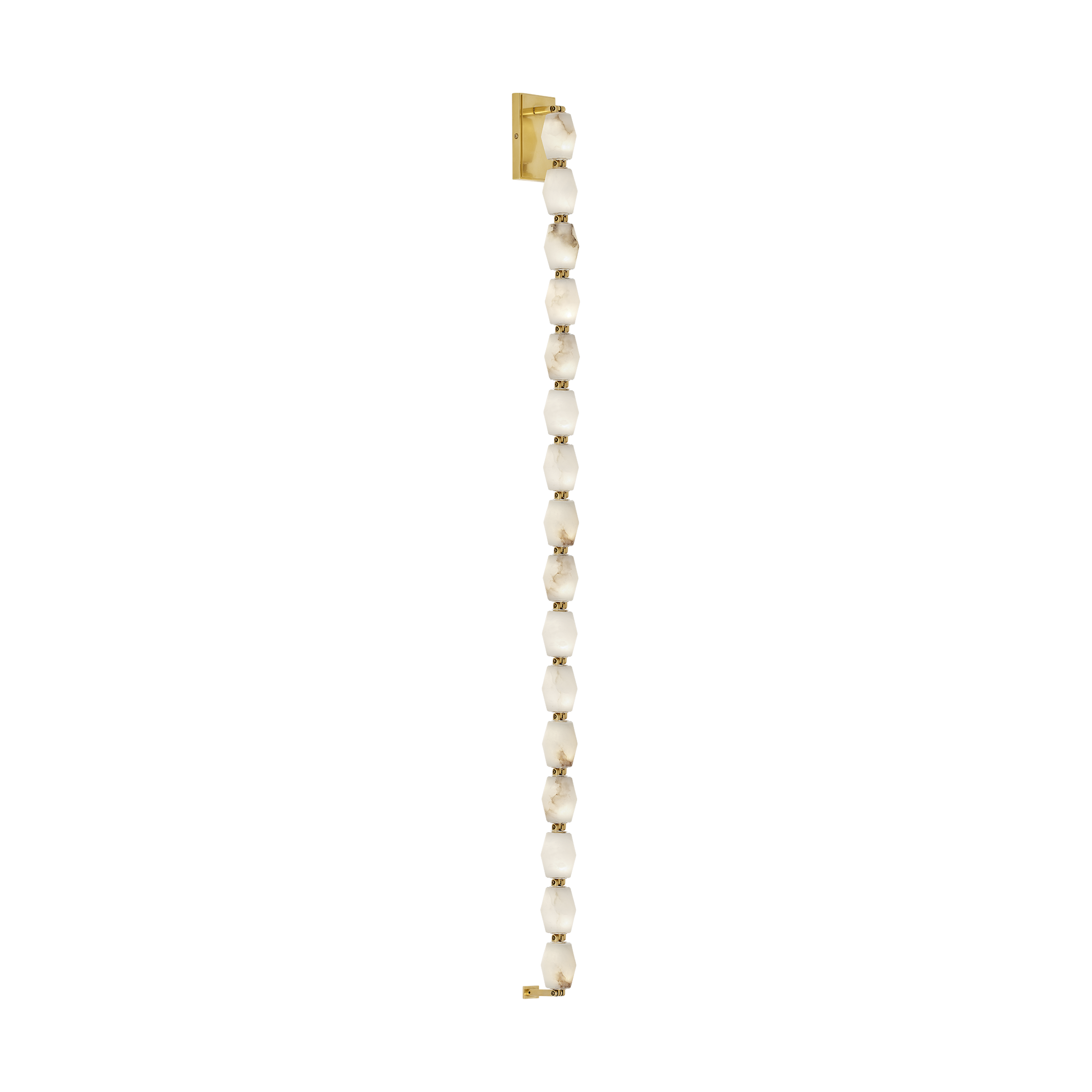 Collier Alabaster 53 Sconce | Hand-Rubbed Antique Brass 2700K