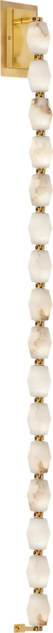 Collier Alabaster 53 Sconce | Hand-Rubbed Antique Brass 2700K