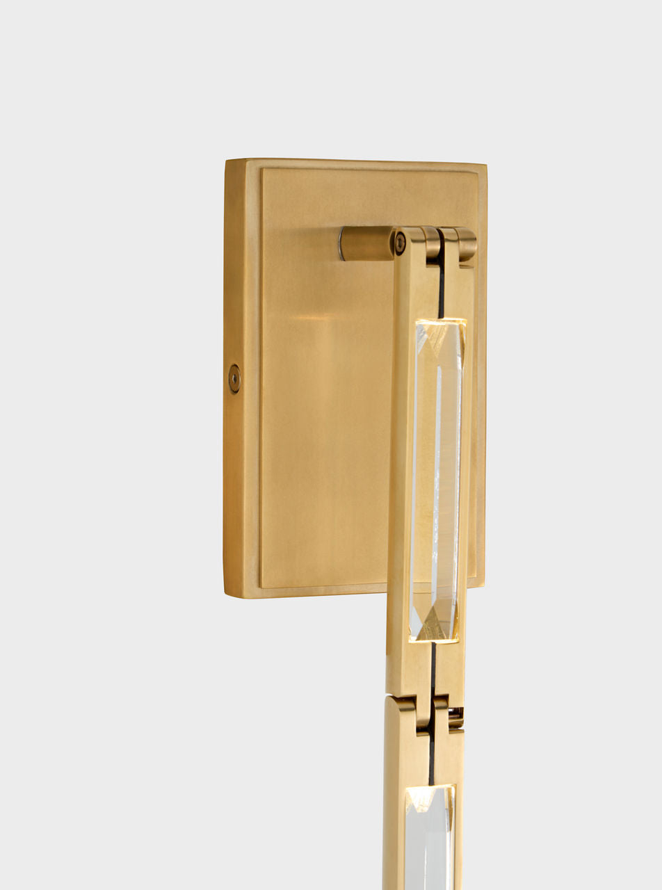 Catena 57 Sconce hand rubbed antique brass 2700K 90 CRI