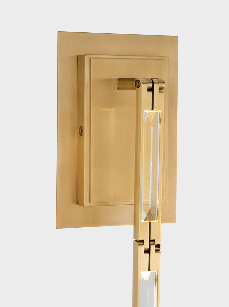 Catena 57 Sconce hand rubbed antique brass 2700K 90 CRI