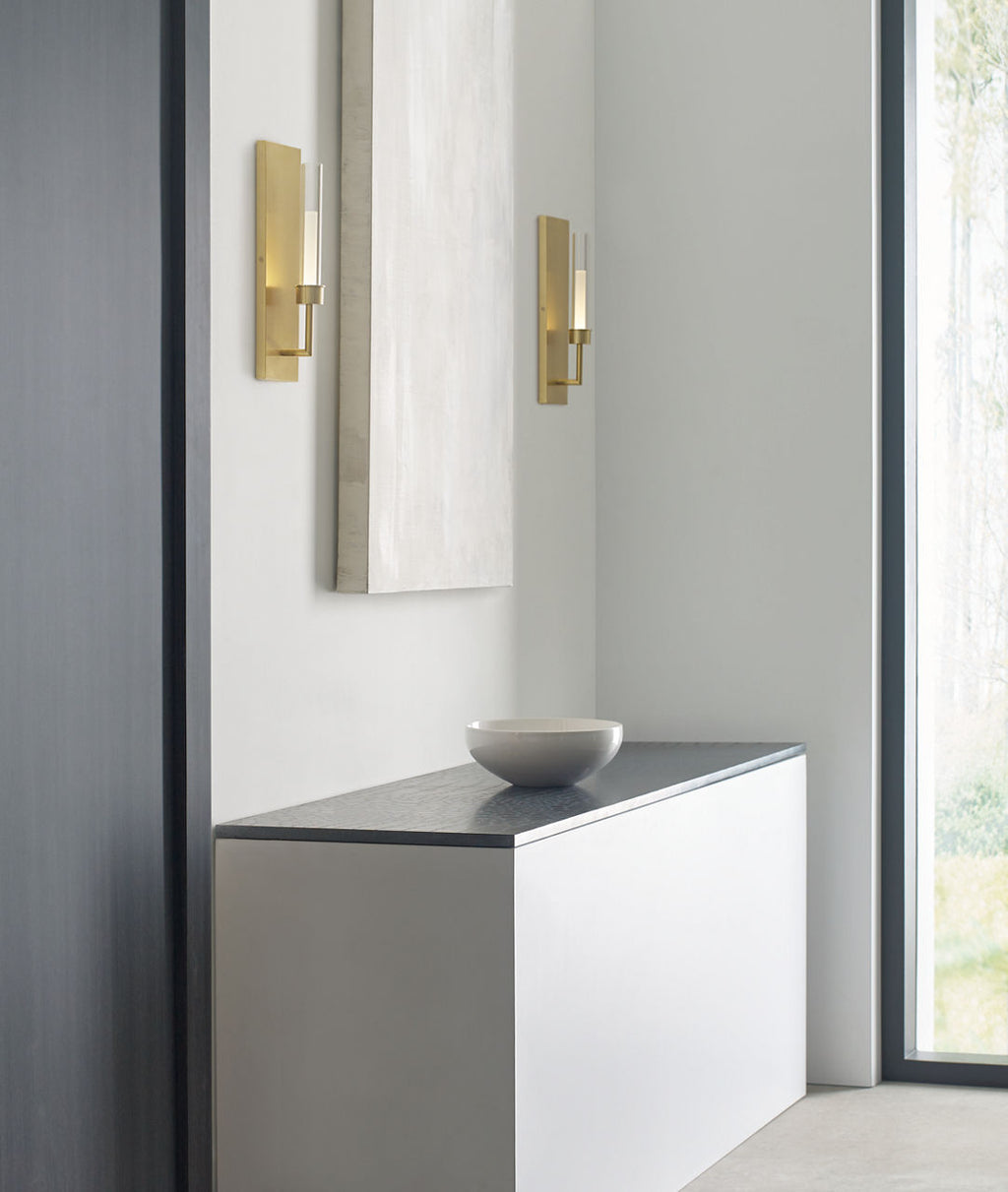 Linger Wall 1 Light Natural Brass 3000K 90 CRI integrated led 90 cri 3000k 120v (t24)