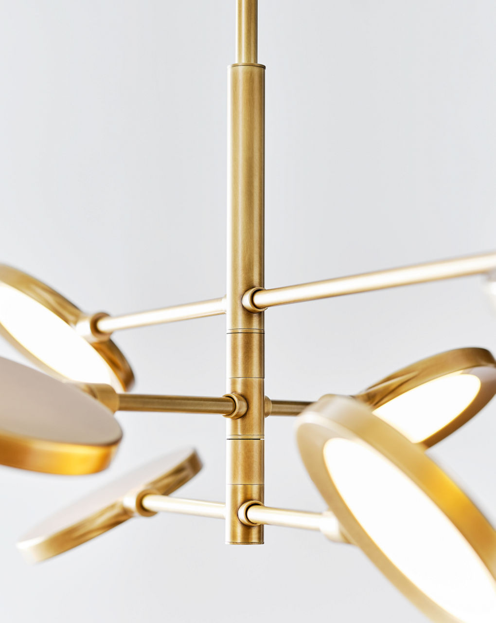 Spectica 6 Chandelier Acrylic plated brass LED 3000K 90 CRI90 cri 3000k 120v