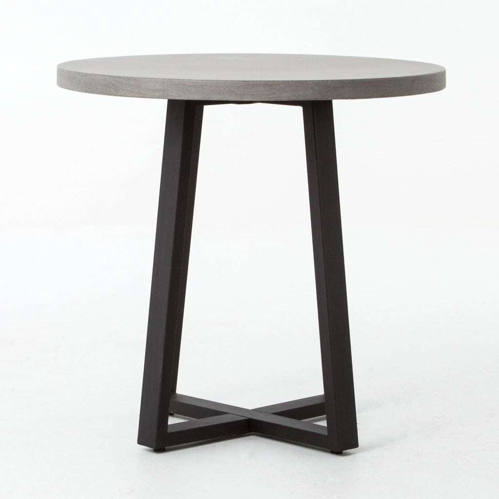 Cyrus Outdoor Round Dining Table - Light Grey